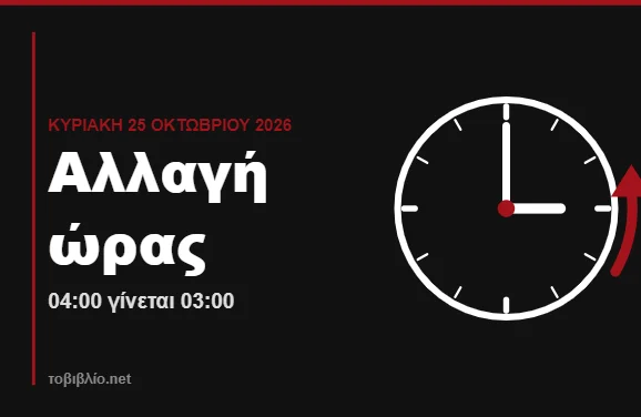 Αλλαγή ώρας 2026, χειμερινή ώρα